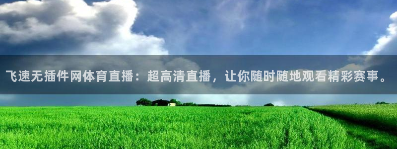 飞速无插件网体育直播：超高清直播，让你随时随地观看精彩赛事。